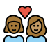 1F469 1F3FE 200D 2764 FE0F 200D 1F469 1F3FD Smiley – OpenMoji