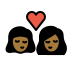 1F469 1F3FE 200D 2764 FE0F 200D 1F48B 200D 1F469 1F3FE Smiley – OpenMoji