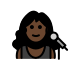 1F469 1F3FF 200D 1F3A4 Smiley – OpenMoji