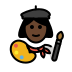 1F469 1F3FF 200D 1F3A8 Smiley – OpenMoji