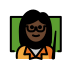 1F469 1F3FF 200D 1F3EB Smiley – OpenMoji