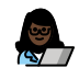 1F469 1F3FF 200D 1F4BB Smiley – OpenMoji