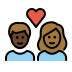 1F469 1F3FF 200D 2764 FE0F 200D 1F468 1F3FE Smiley – OpenMoji