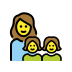 1F469 200D 1F467 200D 1F467 Smiley – OpenMoji