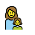 1F469 200D 1F467 Smiley – OpenMoji