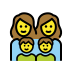 1F469 200D 1F469 200D 1F466 200D 1F466 Smiley – OpenMoji