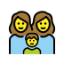 1F469 200D 1F469 200D 1F466 Smiley – OpenMoji
