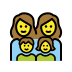 1F469 200D 1F469 200D 1F467 200D 1F466 Smiley – OpenMoji