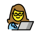 1F469 200D 1F4BB Smiley – OpenMoji