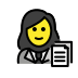 1F469 200D 1F4BC Smiley – OpenMoji