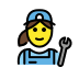 1F469 200D 1F527 Smiley – OpenMoji
