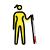 1F469 200D 1F9AF 200D 27A1 FE0F Smiley – OpenMoji