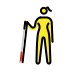 1F469 200D 1F9AF Smiley – OpenMoji