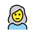 1F469 200D 1F9B3 Smiley – OpenMoji
