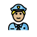 1F46E 1F3FC Smiley – OpenMoji