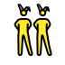 1F46F 200D 2642 FE0F Smiley – OpenMoji