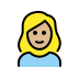 1F471 1F3FC 200D 2640 FE0F Smiley – OpenMoji