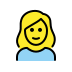 1F471 200D 2640 FE0F Smiley – OpenMoji