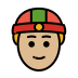 1F472 1F3FC Smiley – OpenMoji