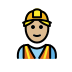 1F477 1F3FC 200D 2642 FE0F Smiley – OpenMoji