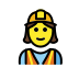 1F477 200D 2640 FE0F Smiley – OpenMoji