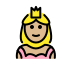 1F478 1F3FC Smiley – OpenMoji
