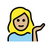 1F481 1F3FC 200D 2640 FE0F Smiley – OpenMoji