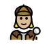 1F575 1F3FC 200D 2640 FE0F Smiley – OpenMoji