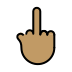 1F595 1F3FD Smiley – OpenMoji