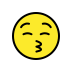 1F61A Smiley – OpenMoji