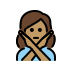 1F645 1F3FD 200D 2640 FE0F Smiley – OpenMoji