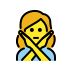 1F645 200D 2640 FE0F Smiley – OpenMoji