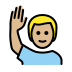 1F64B 1F3FC 200D 2642 FE0F Smiley – OpenMoji
