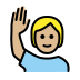 1F64B 1F3FC Smiley – OpenMoji
