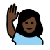 1F64B 1F3FF 200D 2640 FE0F Smiley – OpenMoji