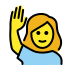1F64B 200D 2640 FE0F Smiley – OpenMoji