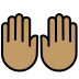 1F64C 1F3FD Smiley – OpenMoji