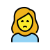 1F64D 200D 2640 FE0F Smiley – OpenMoji