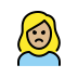 1F64E 1F3FC 200D 2640 FE0F Smiley – OpenMoji