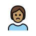 1F64E 1F3FD Smiley – OpenMoji