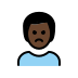 1F64E 1F3FF 200D 2642 FE0F Smiley – OpenMoji