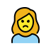 1F64E 200D 2640 FE0F Smiley – OpenMoji