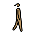 1F6B6 1F3FD 200D 2640 FE0F 200D 27A1 FE0F Smiley – OpenMoji
