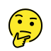 1F914 Smiley – OpenMoji