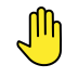 1F91A Smiley – OpenMoji