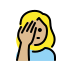 1F926 1F3FC 200D 2640 FE0F Smiley – OpenMoji