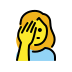 1F926 200D 2640 FE0F Smiley – OpenMoji