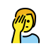 1F926 200D 2642 FE0F Smiley – OpenMoji