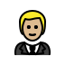 1F935 1F3FC 200D 2642 FE0F Smiley – OpenMoji