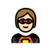 1F9B8 1F3FB Smiley – OpenMoji